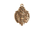 Nunn Design Antique Gold (plated) Sower Medallion 17x26mm