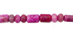 Ruby Crazy Lace Agate Barrell Rondelle 4-6mm