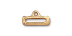 TierraCast Gold (plated) Distressed Slide w/ Loop 10x19mm