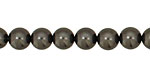 Charcoal Shell Pearl Round 8mm