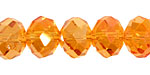 Sun AB Crystal Faceted Rondelle 14mm