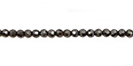 Hematite Faceted Round 3mm