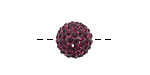 Violet Pave Round 12 (1.5mm hole)