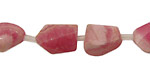 Rhodochrosite Freeform Faceted Nuggets 12-16x8-14mm