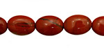 Red Jasper Flat Oval 14x10mm