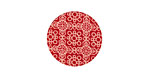 Lillypilly Red Baroque Anodized Aluminum Disc 19mm, 24 gauge