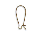 Vintaj Natural Brass Arched Ear Wire 11x26mm