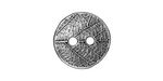 TierraCast Antique Pewter (plated) Round Leaf Button 17mm