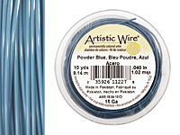 Artistic Wire Powder Blue 18 gauge, 10 yards