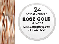 Parawire Rose Gold 24 gauge, 10 yards