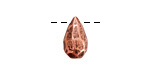 Nunn Design Antique Copper (plated) Faceted Drop 8x14mm