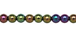 Czech Glass Iris Purple Round 6mm