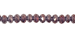 Sugar Plum AB Crystal Faceted Rondelle 6mm