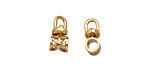 SilverSilk Gold (plated) Revolving Bail 6x8mm