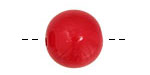Tagua Nut Red Round 20mm