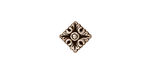 TierraCast Antique Silver (plated) Luna Diamond 11mm
