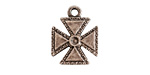 Nunn Design Antique Silver (plated) Patee Cross Charm 16x20mm