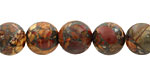 Red Creek Jasper w/ Pyrite Round 10mm