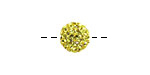Dandelion Pave (w/ Preciosa Crystals) Round 10mm