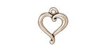 TierraCast Antique Silver (plated) Jubilee Pendant 14x17mm