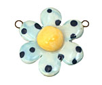Jangles Ceramic Blue Flower Link 38-40mm