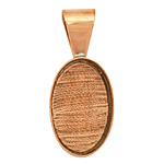 Copper Oval Bezel 20x30mm