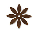 Vintaj Natural Brass 8 Petal Cut Out 34mm