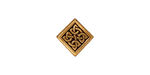 TierraCast Antique Gold (plated) Medium Celtic Diamond Bead 14mm