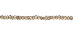 Smoky Quartz Faceted Rondelle 3-4mm