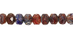 Czech Glass Dragon's Breath Fire Polished Rondelle 6x9mm