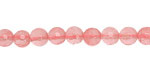 Cherry Quartz Faceted Round 6mm