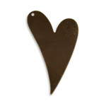 Vintaj Natural Brass Artisan Heart Altered Blank 24x36mm