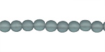 Czech Glass Matte Montana Blue Round 6mm