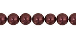 Black Cherry Shell Pearl Round 8mm