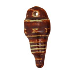 Earthenwood Studio Ceramic Rusty Engine Spark Plug Pendant 18x41mm