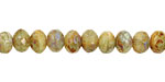 Czech Glass Overcast Fire Polished Rondelle 5x7mm