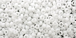 TOHO Opaque Frosted White Round 8/0 Seed Bead