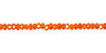 Poppy Crystal Faceted Rondelle 3mm