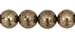 Golden Pyrite (silver tone) Round 14mm