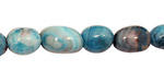 Larimar Blue Crazy Lace Tumbled Nugget 8-10x7-9mm