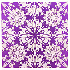 Lillypilly Purple Kaleidoscope Anodized Aluminum Sheet 3"x3", 24 gauge