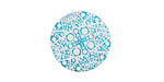 Lillypilly Turquoise Geometrics Anodized Aluminum Disc 19mm, 24 gauge