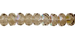 Czech Glass Aurora Borealis Fire Polished Rondelle 5x7mm