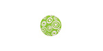 Lillypilly Lime Green Groovy Circles Anodized Aluminum Disc 11mm, 24 gauge