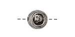 Green Girl Pewter Little Owl Ball 13x14mm