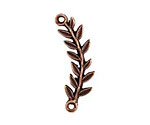 Nunn Design Antique Copper (plated) Left Leaf Connector 33x8mm