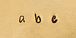 Bradley Lowercase Letters Metal Stamp Set 2.5mm