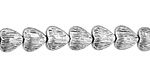 Pewter Textured Heart 8mm