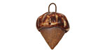 Kylie Parry Ceramic Hints of Mustard Acorn 15x23mm