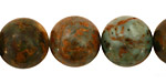 Copper Green Opal Round 16mm